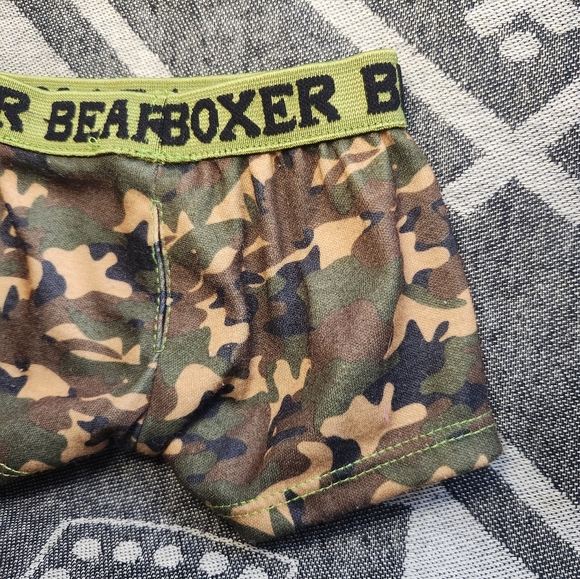 Build-A-Bear Workshop BABW Camouflage Camo Underwear Bear Boxer Briefs Shorts - Picture 5 of 8